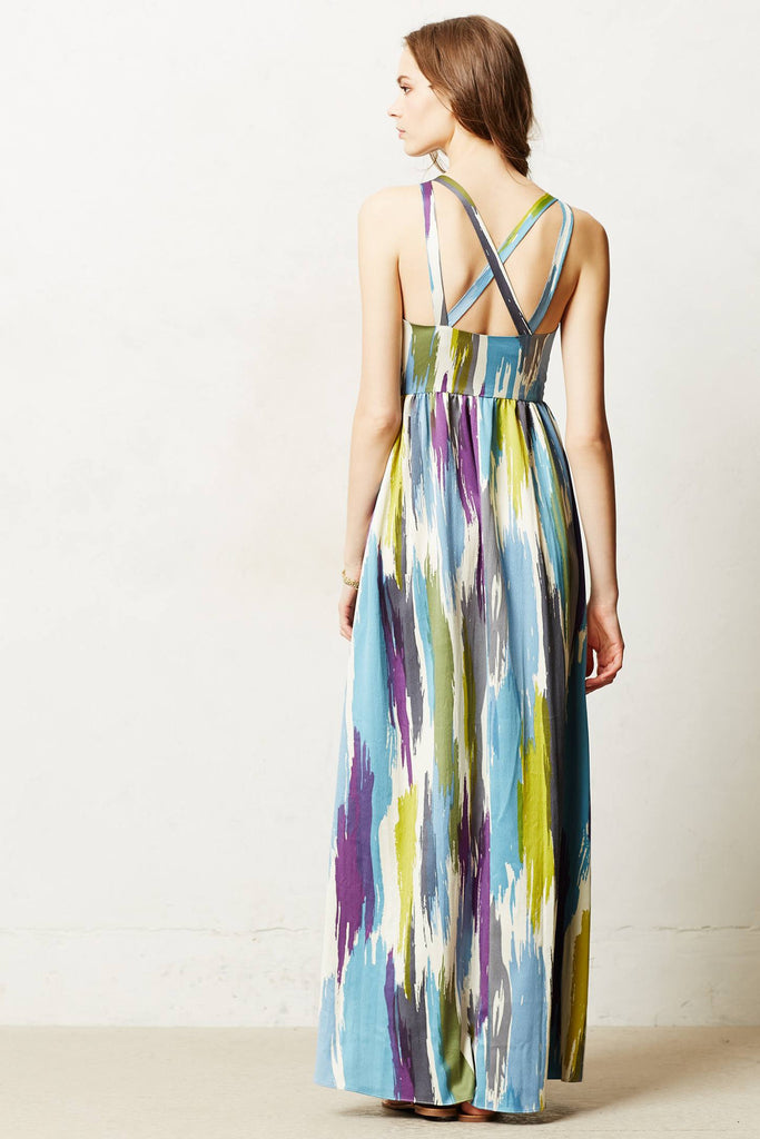 Brushstrokes Maxi Dress